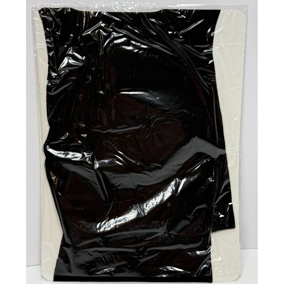 Express Sheers Tall Black 20 Denier Nylon Lycra Sandalfoot Pantyhose Made in USA - Picture 3 of 3